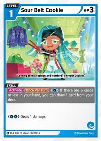 Sour Belt Cookie #ST4-007 from Starter Deck Assortment 1 Pokemon card image