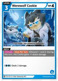Werewolf Cookie #ST4-012 from Starter Deck Assortment 1 Pokemon card image