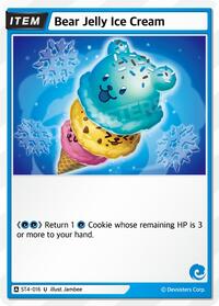 Bear Jelly Ice Cream #ST4-016 from Starter Deck Assortment 1 Pokemon card image