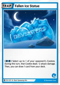 Fallen Ice Statue #ST4-021 from Starter Deck Assortment 1 Pokemon card image