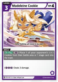 Madeleine Cookie #ST5-001 from Starter Deck Assortment 1 Pokemon card image