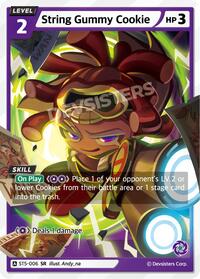String Gummy Cookie #ST5-006 from Starter Deck Assortment 1 Pokemon card image
