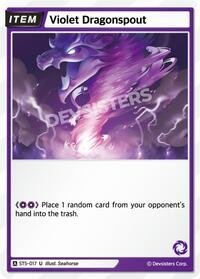 Violet Dragonspout #ST5-017 from Starter Deck Assortment 1 Pokemon card image