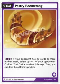 Pastry Boomerang #ST5-019 from Starter Deck Assortment 1 Pokemon card image