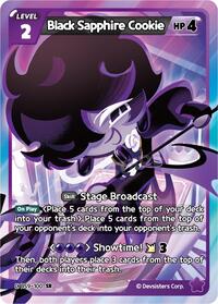 Black Sapphire Cookie #BS9-100 from A Game of Truth and Deceit Pokemon card image
