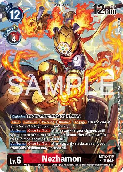 Nezhamon (Alternate Art) Digital World Shambala card price