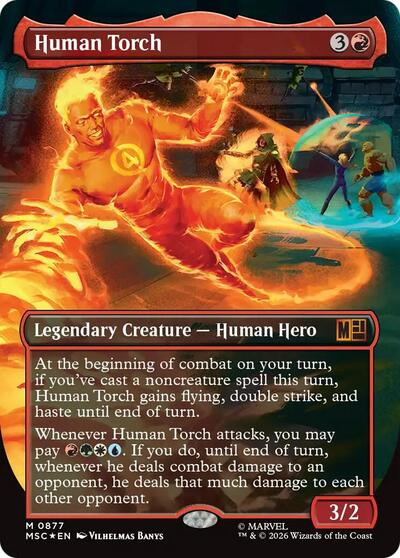 Human Torch Borderless Surge Foil