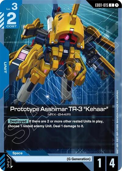 Prototype Asshimar TR-3 "Kehaar" Eternal Nexus card price