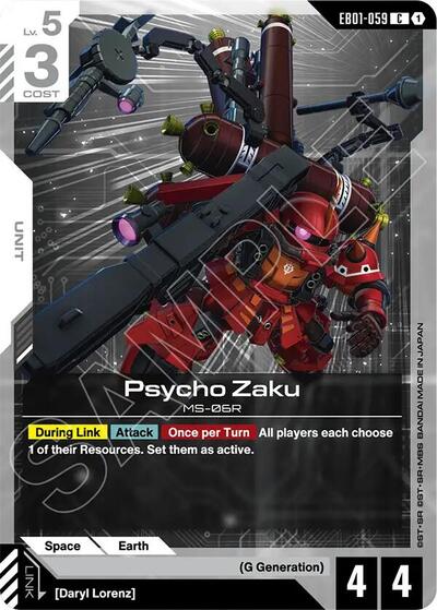 Psycho Zaku Eternal Nexus card price