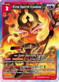 Fire Spirit Cookie #ST6-002 from Starter Deck Assortment 2: Legendary Cookie Pokemon card image