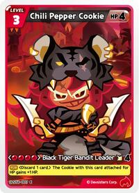 Chili Pepper Cookie #ST6-007 from Starter Deck Assortment 2: Legendary Cookie Pokemon card image