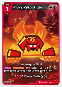 Picky Pyro-tiger #ST6-012 from Starter Deck Assortment 2: Legendary Cookie Pokemon card image