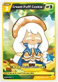 Cream Puff Cookie #ST7-006 from Starter Deck Assortment 2: Legendary Cookie Pokemon card image