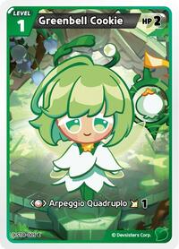 Greenbell Cookie #ST8-001 from Starter Deck Assortment 2: Legendary Cookie Pokemon card image