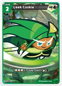Leek Cookie #ST8-003 from Starter Deck Assortment 2: Legendary Cookie Pokemon card image