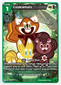 Cookiemals #ST8-010 from Starter Deck Assortment 2: Legendary Cookie Pokemon card image