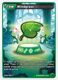 Windgrass #ST8-013 from Starter Deck Assortment 2: Legendary Cookie Pokemon card image