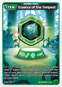Essence of the Tempest #ST8-015 from Starter Deck Assortment 2: Legendary Cookie Pokemon card image