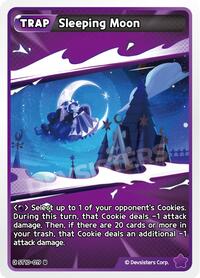 Sleeping Moon #ST10-019 from Starter Deck Assortment 2: Legendary Cookie Pokemon card image