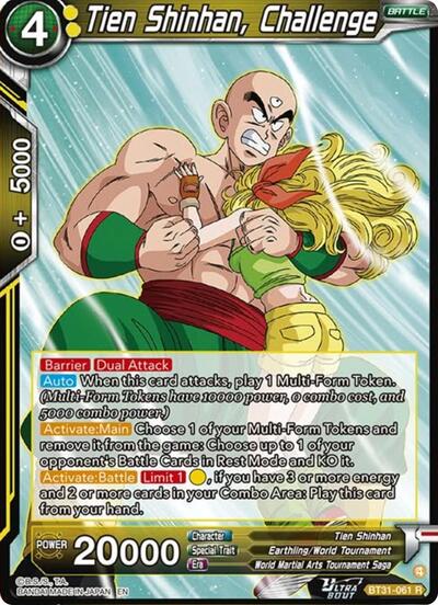 Tien Shinhan, Challenge