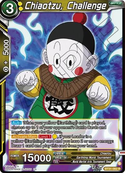 Chiaotzu, Challenge