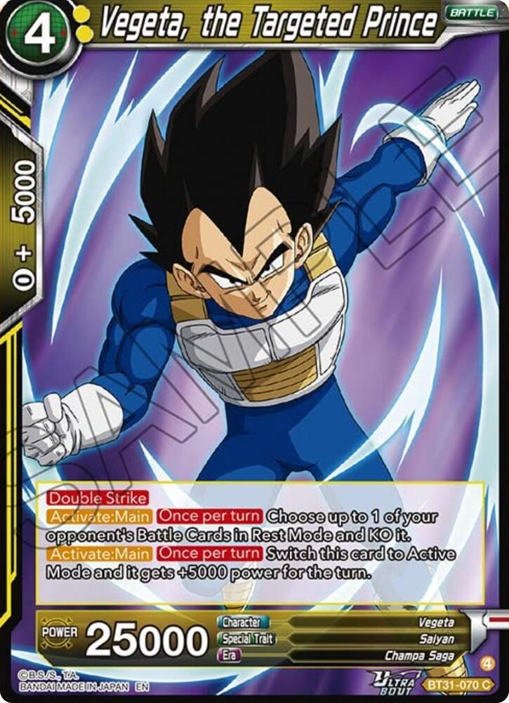 Vegeta, the Targeted Prince - Impact Beyond Dimensions - Dragon