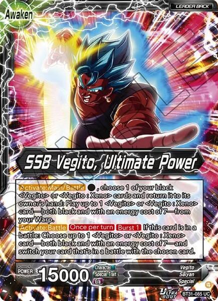 dragon ball super card game blue vegito Fusion World Set Name BGS 9.5 BM4-SEC Super Saiyan