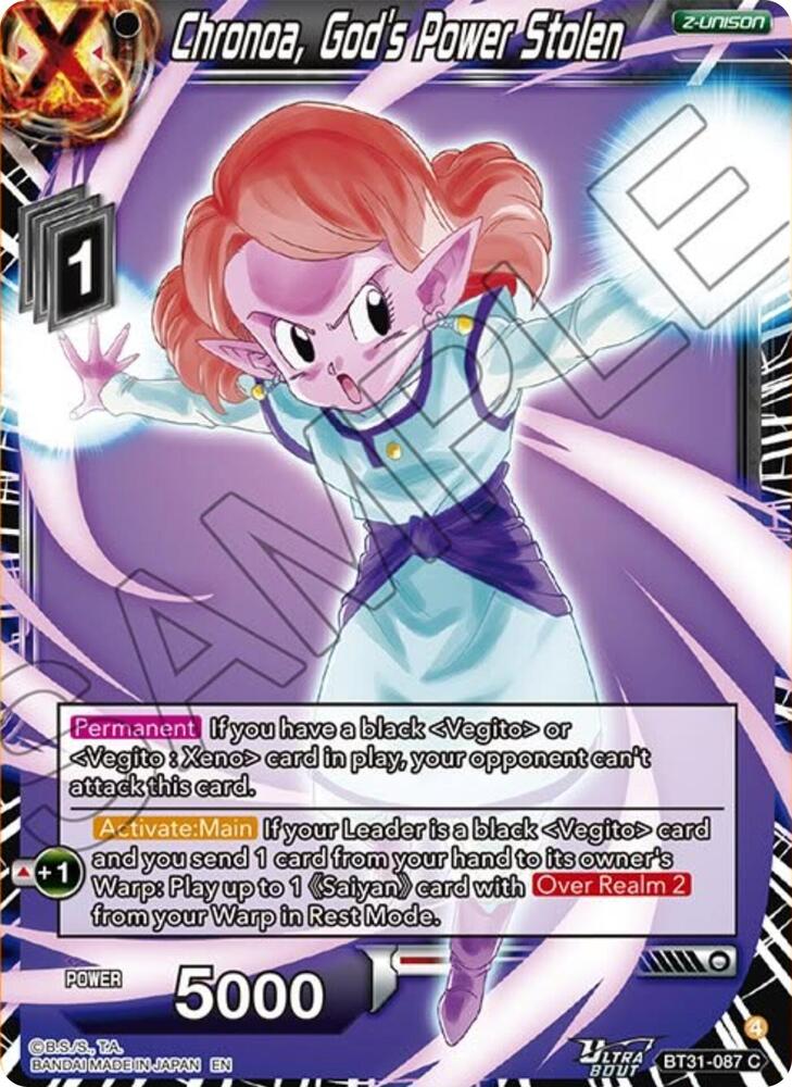 Chronoa, God's Power Stolen #BT31-087 — Impact Beyond Dimensions