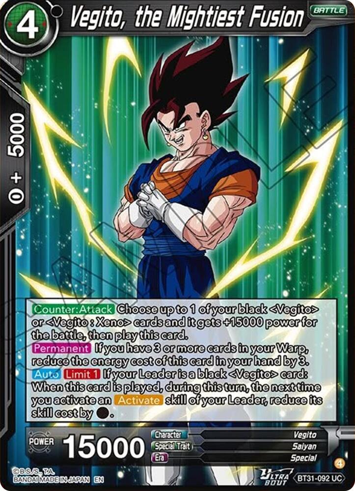 Vegito, the Mightiest Fusion - Impact Beyond Dimensions - Dragon