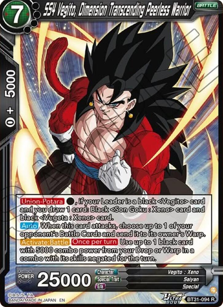 SS4 Vegito, Dimension Transcending Peerless Warrior - Impact