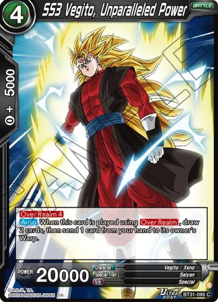 SS3 Vegito, Unparalleled Power - Impact Beyond Dimensions - Dragon