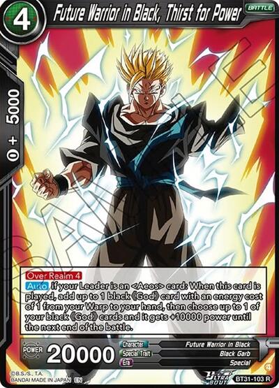 Future Warrior in Black, Thirst for Power