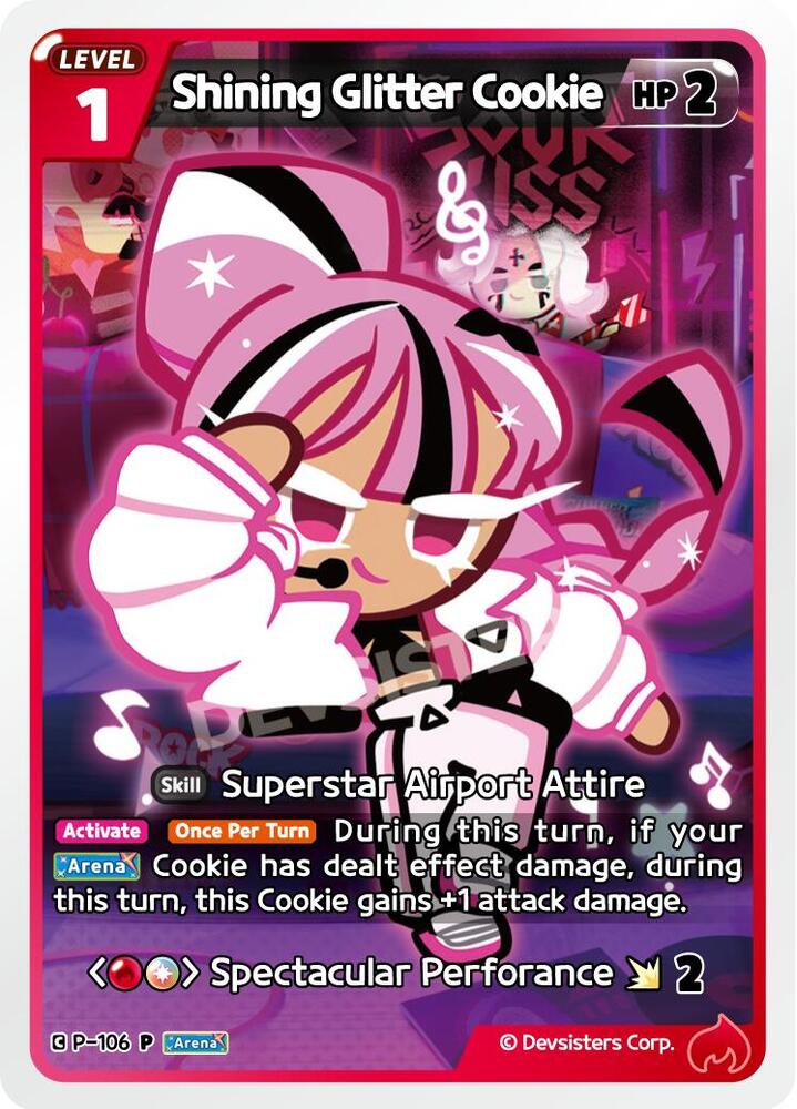 Shining Glitter Cookie - Promotion Cards - CookieRun: Braverse TCG