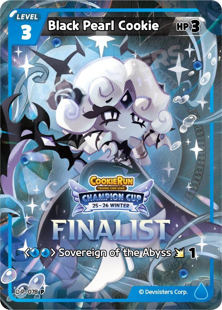 BLACK PEARLS STARTER DECK トレーディングカード Black Pearl Cookie (Finalist) - Promotion Cards - CookieRun