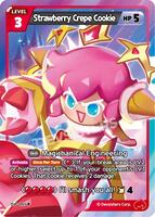 **Sweet♡フリフリエクリュなレースカード/b** Strawberry Crepe Cookie (051) - Promotion Cards - CookieRun