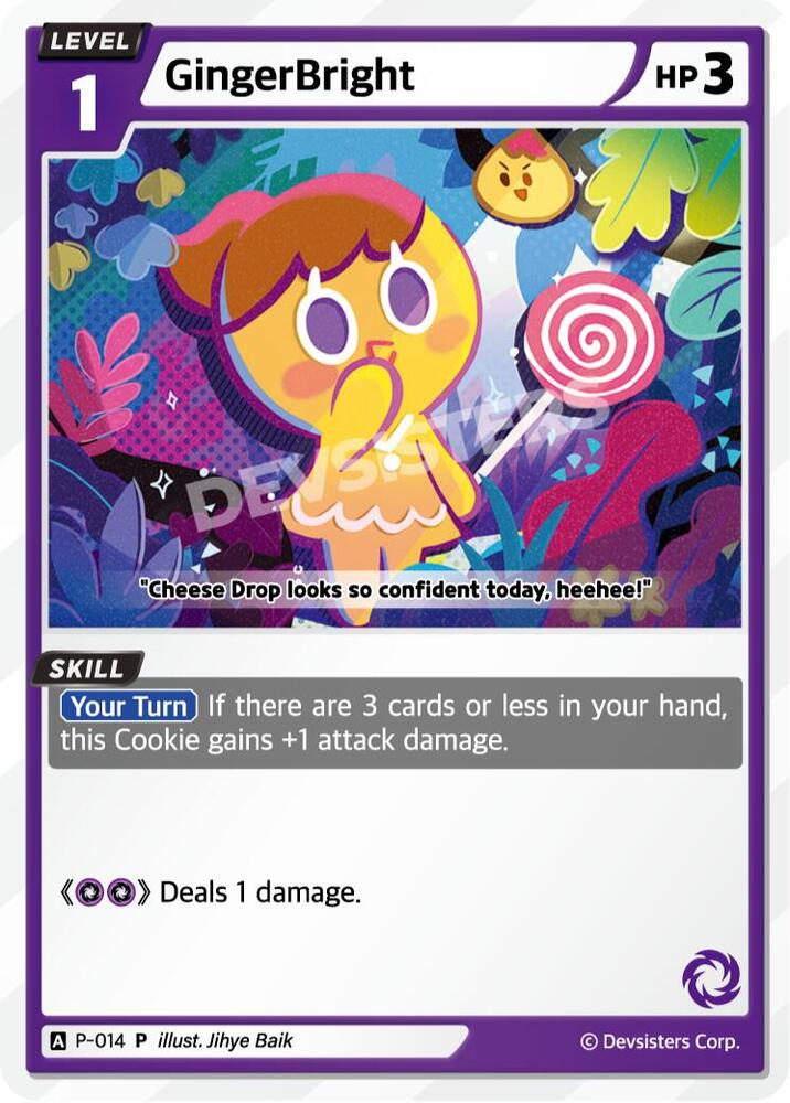 GingerBright (014) - Promotion Cards - CookieRun: Braverse TCG