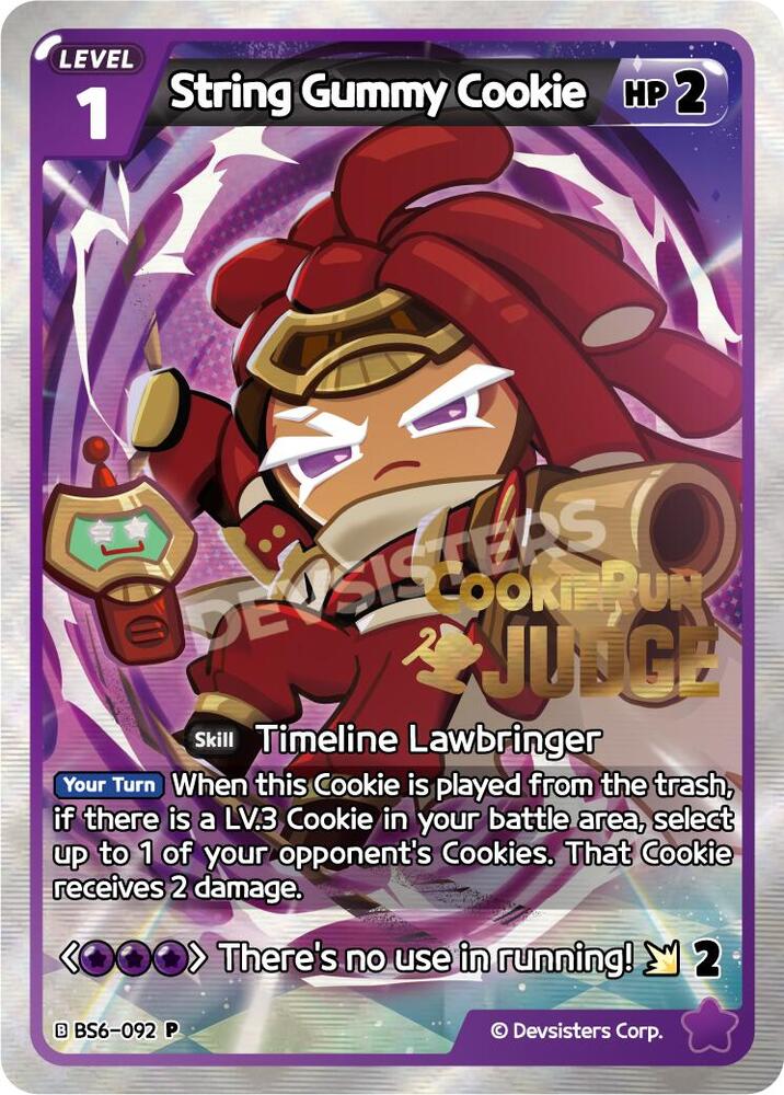 knk クナクン　ヒジュン　カード 公式 String Gummy Cookie - Promotion Cards - CookieRun: Braverse TCG