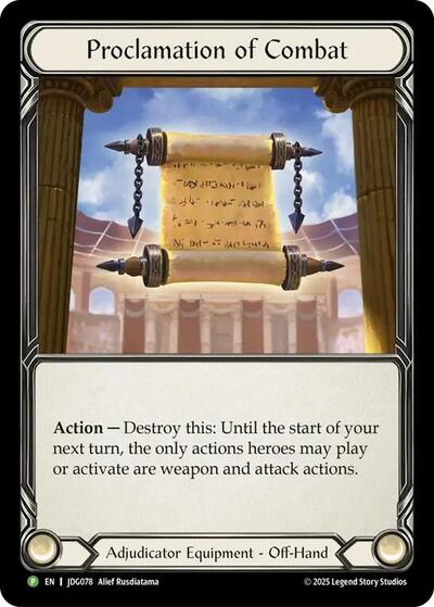 Proclamation of Combat