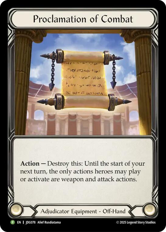 Proclamation of Combat