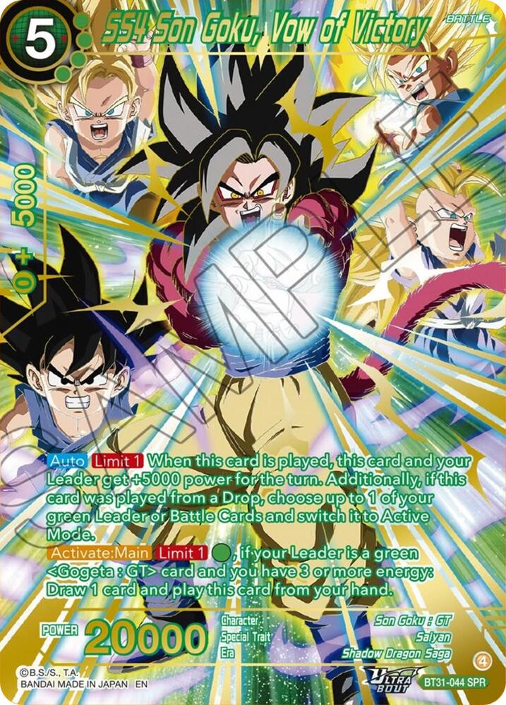 SS4 Son Goku, Vow of Victory (SPR) - Impact Beyond Dimensions