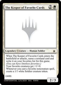The Keeper of Favorite Cards (2/9/2024) from Un-Known Event Playtest Cards Pokemon card image