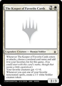 The Keeper of Favorite Cards (3/5/2026) from Un-Known Event Playtest Cards Pokemon card image