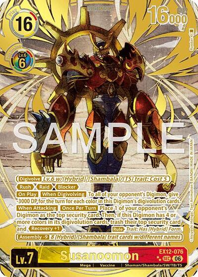 Susanoomon (Rare Pull) Digital World Shambala card price