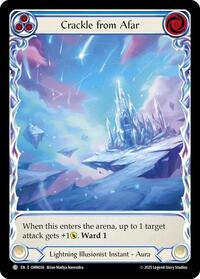 Crackle From Afar (Extended Art) #OMN036 from Omens of the Third Age Pokemon card image