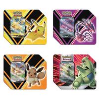 Pokemon V Powers and V Strikers Tin Bundle [Set of 4] from Miscellaneous Cards & Products Pokemon card image