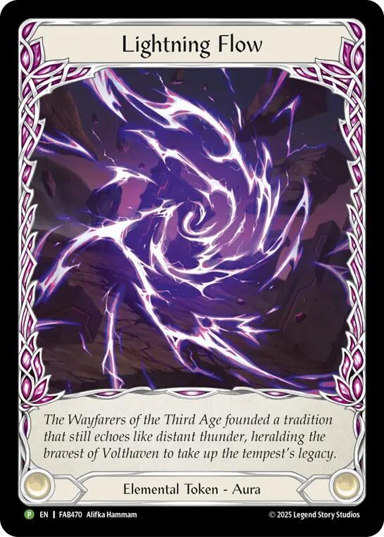 Lightning Flow (B) - FAB470 - Flesh and Blood: Promo Cards - Flesh