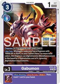 Gabumon (World Championship 26–27 Regionals Season 2) - Digimon Card Game Starter Deck 21: Hero of Hope trading card