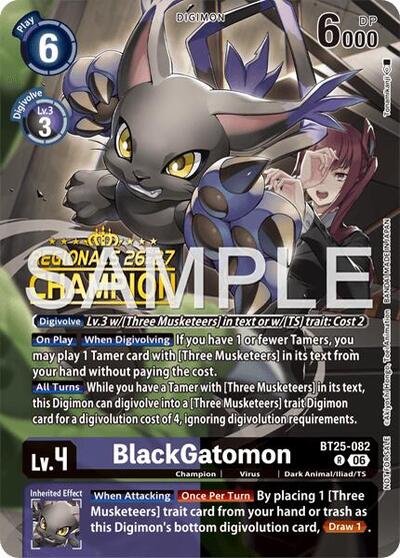 BlackGatomon (Regionals 26-27 Season 2 Champion)