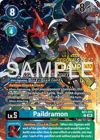Paildramon - AD1-011 (Regionals 26-27 Season 2 Champion)