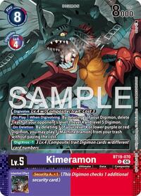 Kimeramon - BT19-070 (Event Pack 10) - Digimon Card Game Release Special Booster 2.0 trading card